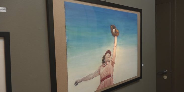 Chicago artist brings women’s baseball history to downtown Rockford with new exhibit
