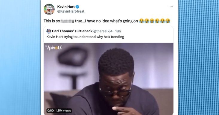 Kevin Hart Is Struggling to Understand All the New Memes About Him