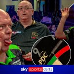 Michael van Gerwen's hilarious reaction after missing 9-darter! – Sky Sports
