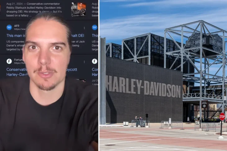 Robby Starbuck renews Harley-Davidson boycott call over alleged ‘woke’ leadership Robby Starbuck renews Harley-Davidson boycott call over alleged ‘woke’ leadership